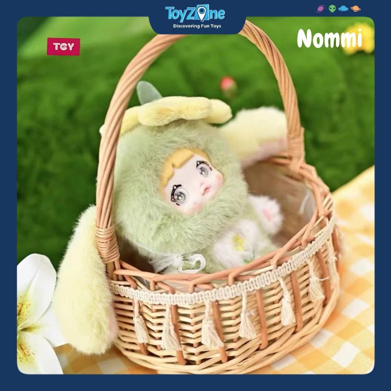 Mô hình đồ chơi Blind box Móc khóa Gấu bông Nommi V2 Garden Rabbit Series ( Vườn Thỏ ) HITOY