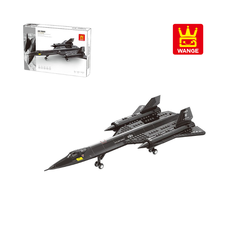  Bộ đồ chơi mô hình lắp ráp Máy bay trinh sát quân sự SR-71 Blackbird Wange 