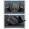Bộ đồ chơi mô hình lắp ráp Máy bay trinh sát quân sự SR-71 Blackbird Wange