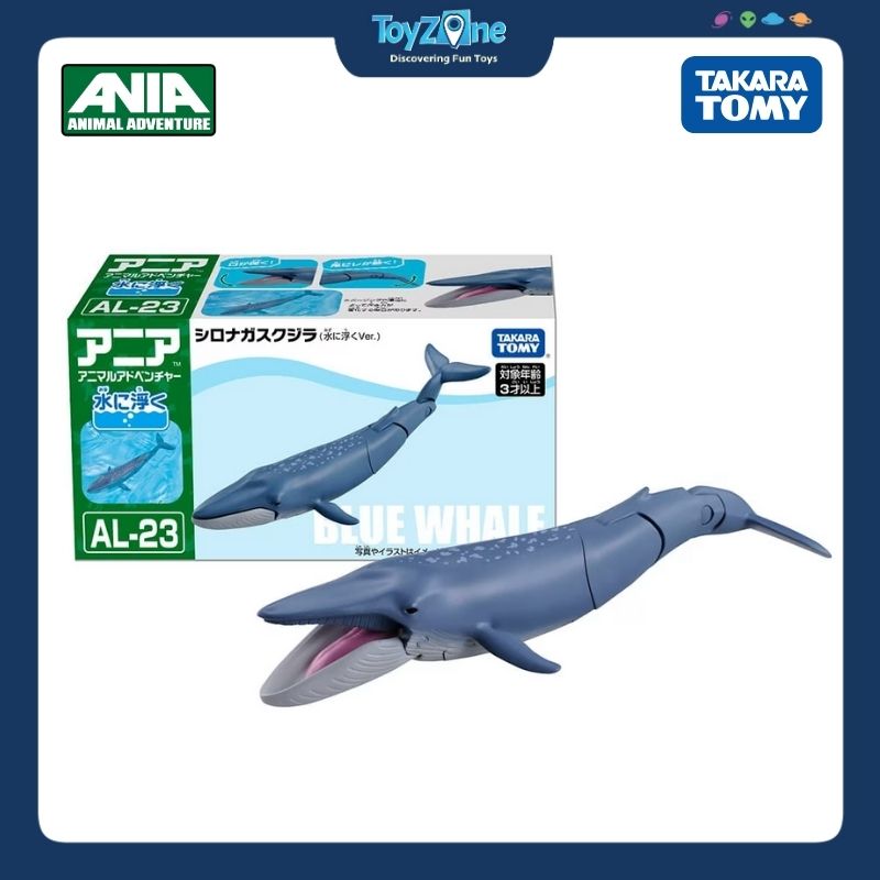  Mô hình đồ chơi Động Vật Cá Voi Xanh ANIA AL-23 Blue Whale ( Floating Ver ) TAKARA TOMY 
