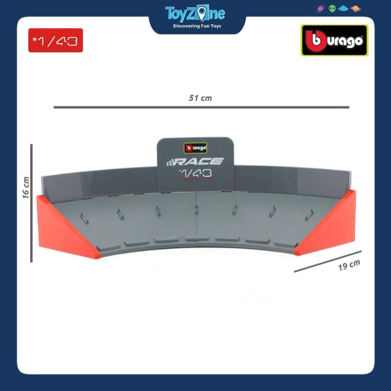 Hộp trưng bày mô hình xe Arena Display Kit có nắp kính 1:43 BBURAGO
