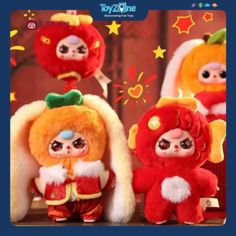  Mô hình Blind box Móc khóa Gấu bông Baby Three New Year ( Tết Nguyên Đán ) BABY THREE 
