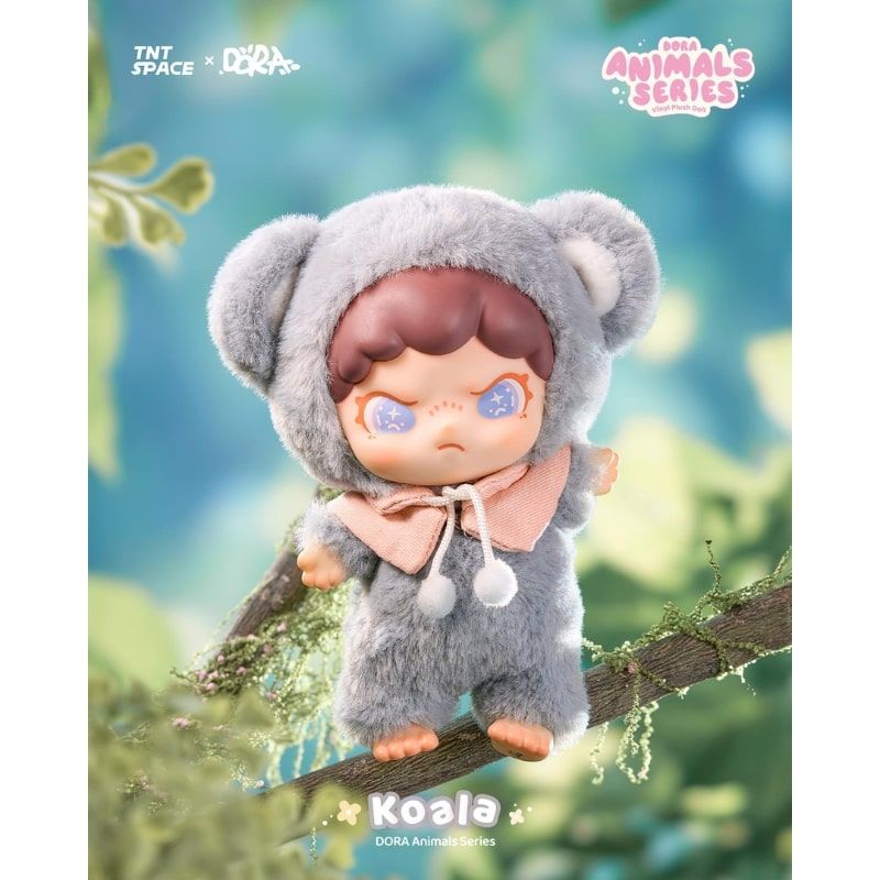 Mô hình Blind box Móc khóa Gấu bông Dora Animal Series Vinyl Plush Doll TNT SPACE