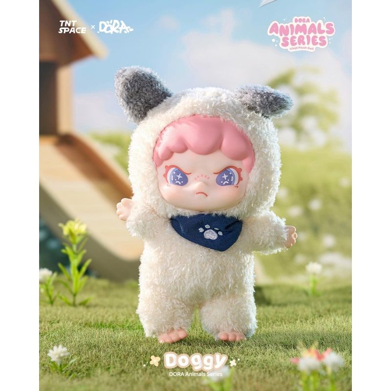 Mô hình Blind box Móc khóa Gấu bông Dora Animal Series Vinyl Plush Doll TNT SPACE