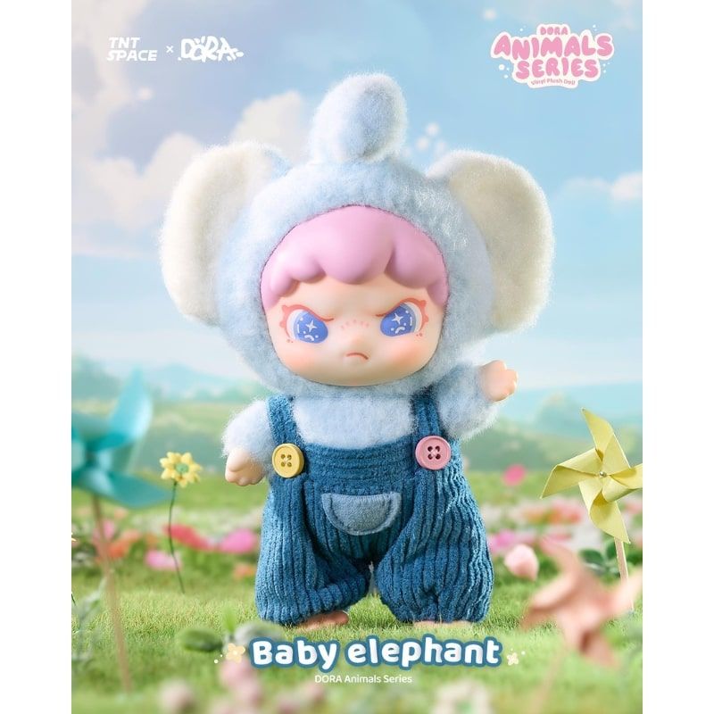 Mô hình Blind box Móc khóa Gấu bông Dora Animal Series Vinyl Plush Doll TNT SPACE