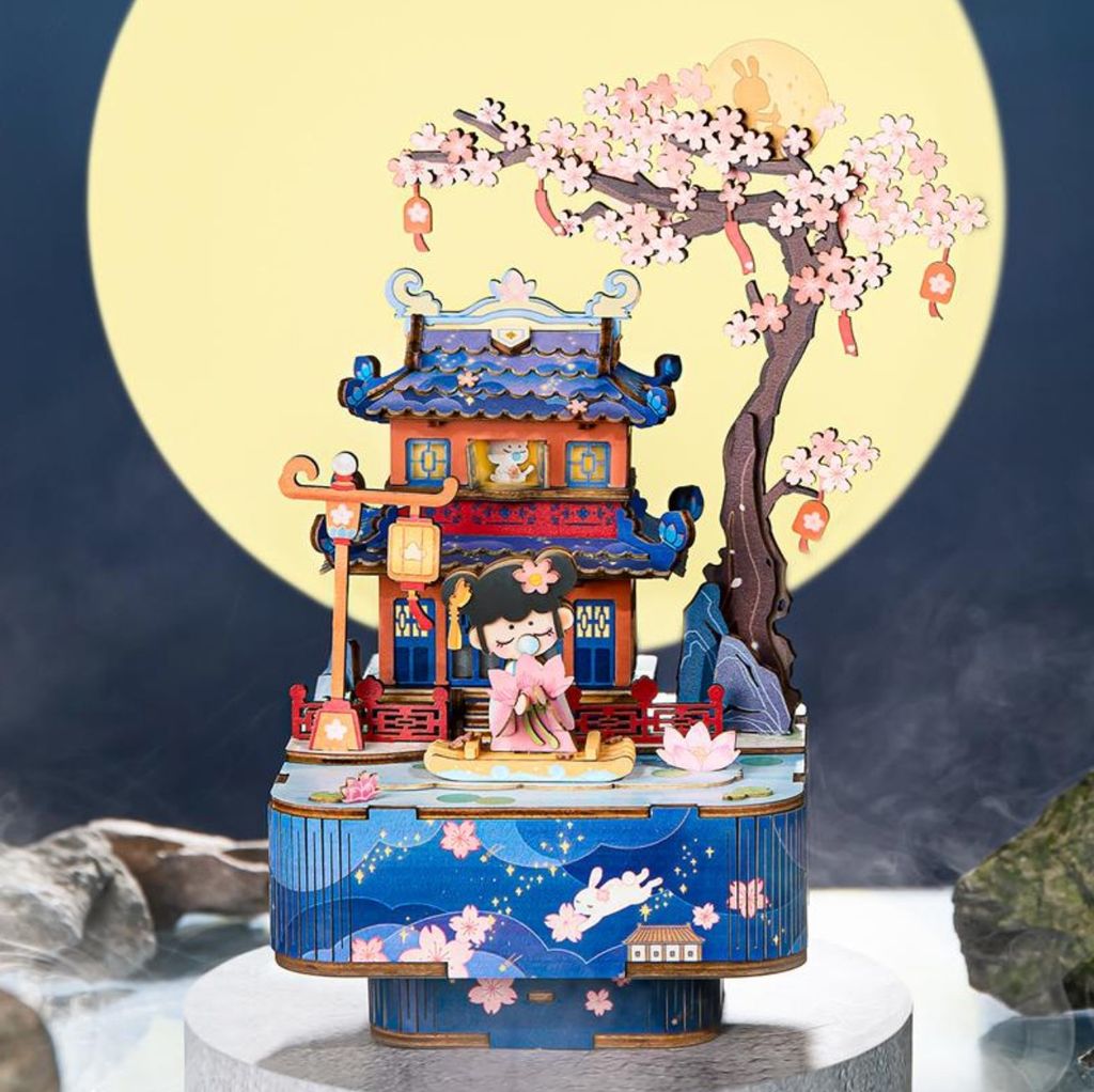 Mô hình gỗ lắp ráp 3D Music Box (Hộp Nhạc) (Mixed Color) - Robotime