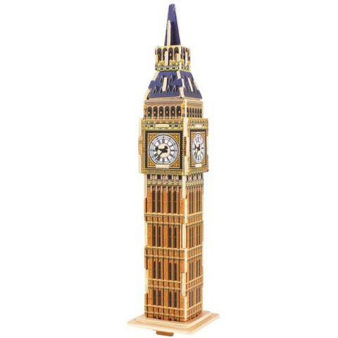 Mô hình gỗ lắp ráp 3D Big Ben (Tháp Đồng Hồ Big Ben) (Mixed Color) - Robotime MJ204 – WP130