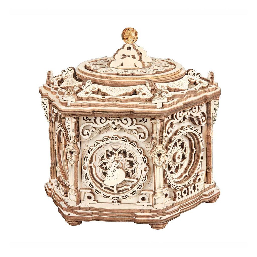 Mô Hình Gỗ Lắp Ráp 3D Secret Garden (Hộp Nhạc Khu Vườn Bí Mật) (Wood Color) - Robotime - AMK52