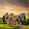 Mô Hình Gỗ Lắp Ráp 3D Medieval Wheeled Cannon (Xe Bắn Pháo) (Wood Color) - Robotime - KW801