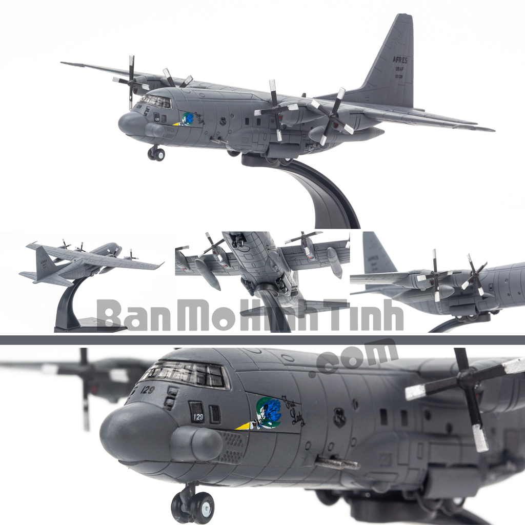  Mô hình máy bay chiến đấu Lockheed AC-130A 1995 1:200 Amer 