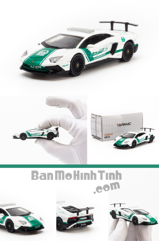  Mô hình xe Lamborghini Aventador Police LP750-4 1:64 Tarmac Works 