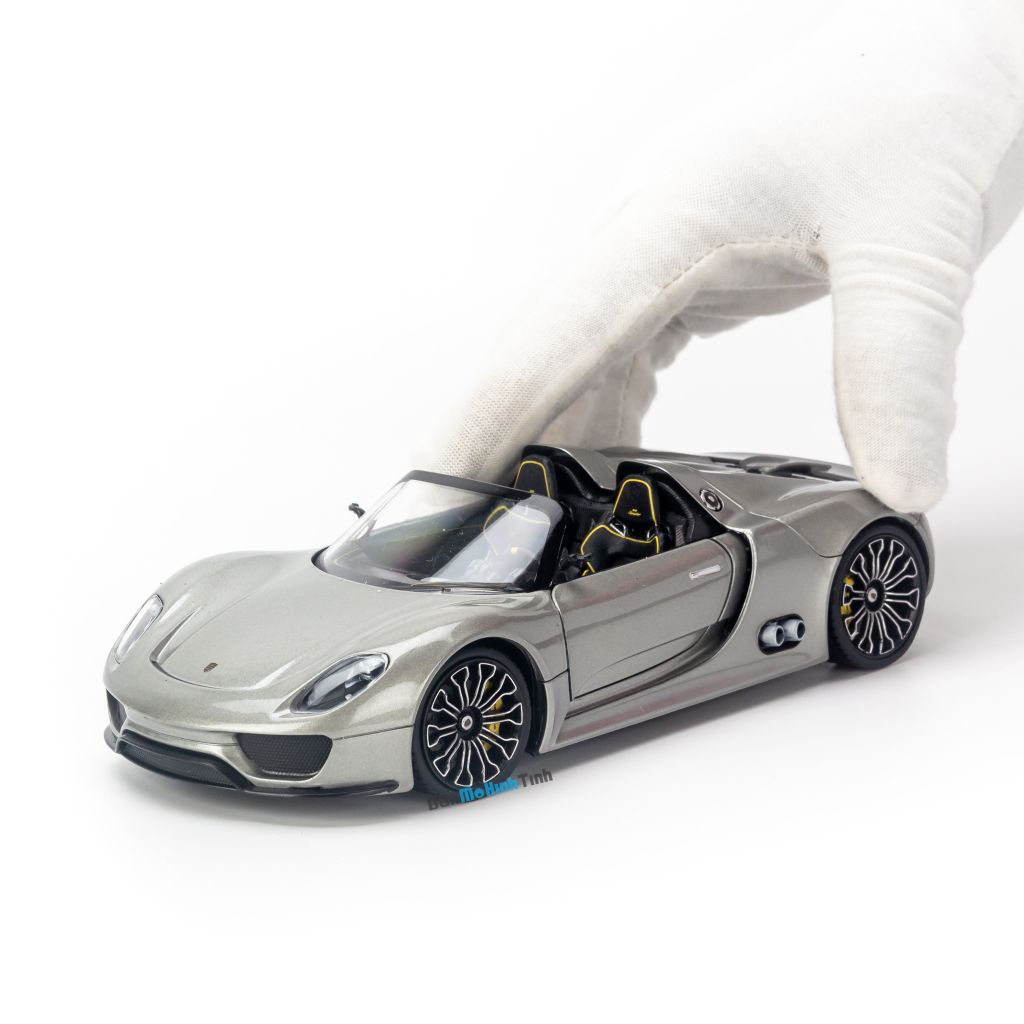 Mô hình xe Porsche 918 Spyder Concept Grey 1:24 Welly