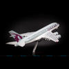  Mô hình máy bay lắp ráp có đèn led Qatar Airways Airbus A380 47cm Everfly 