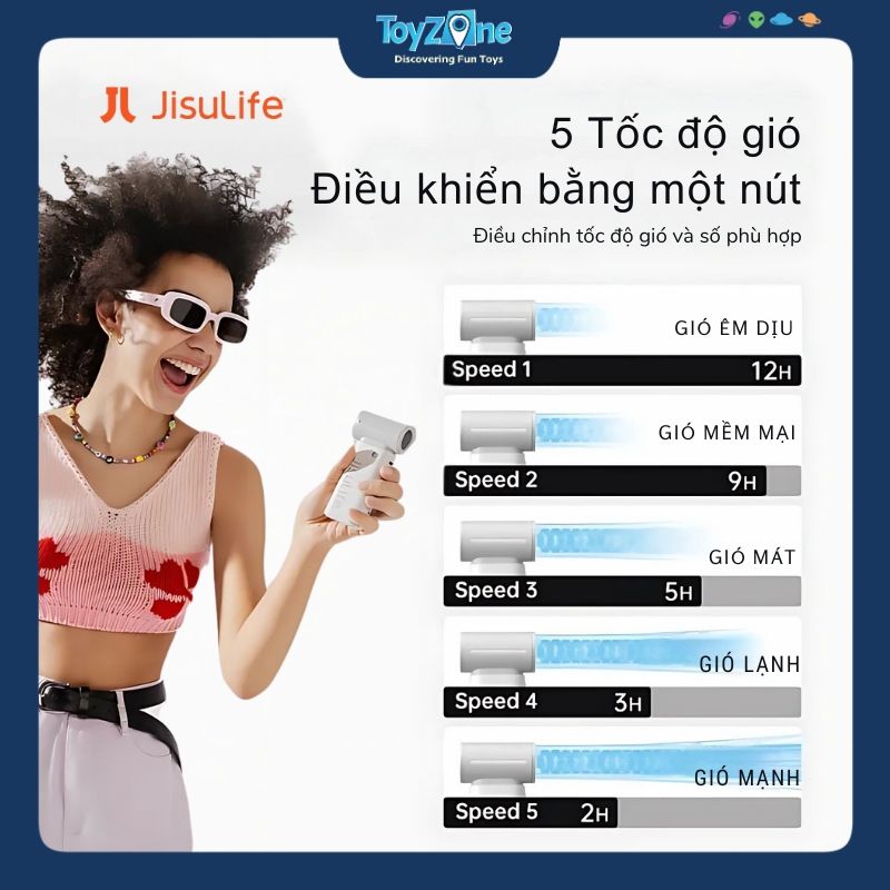  Quạt Cầm Tay Mini Handheld Fan Life9 3600mAh JISULIFE 