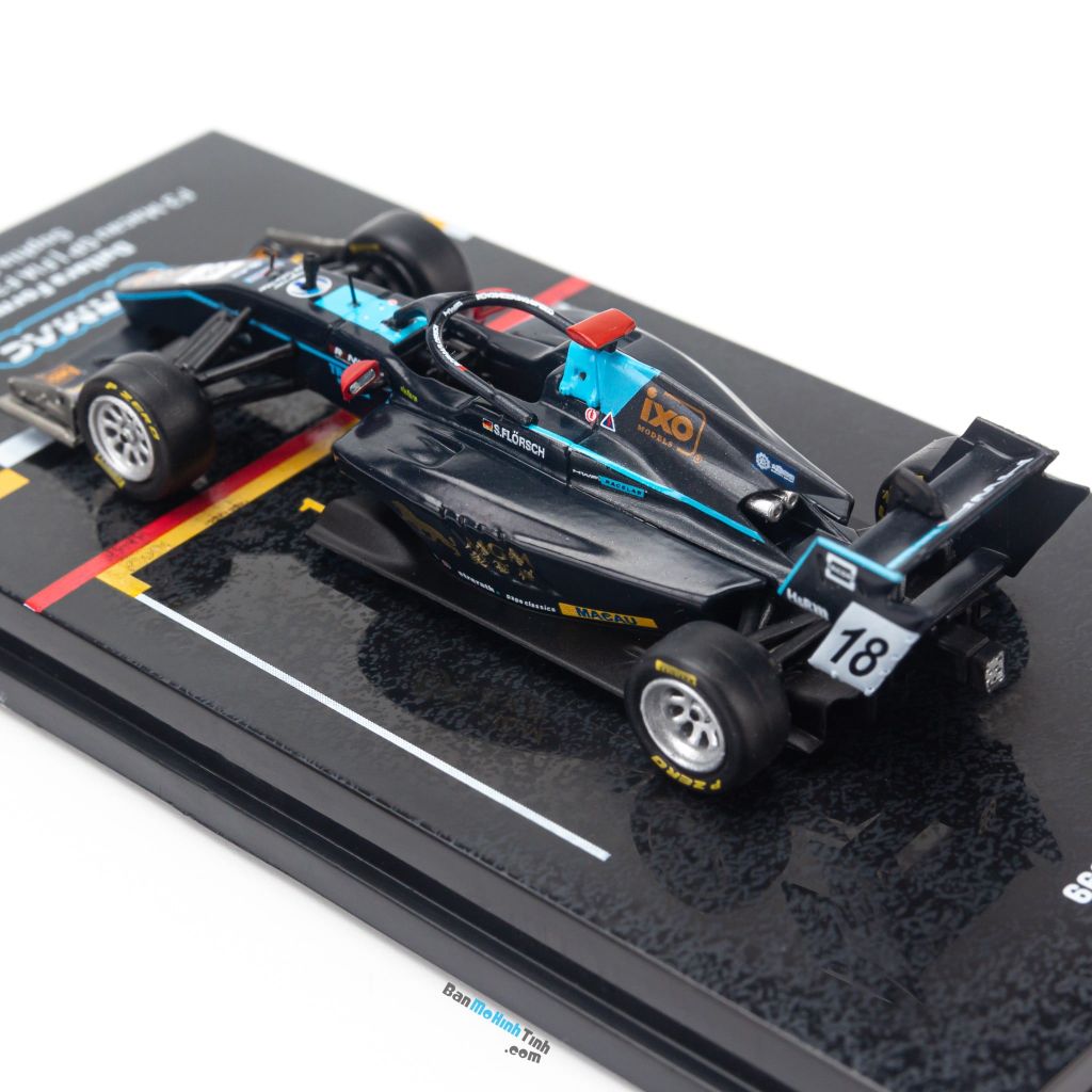 Mô Hình xe Dallara Formula 3 Macau Grand Prix FIA F3 Word Cup 2019 Sophia Floersh Special Edition 1:64 Tarmac Black (5)
