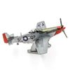 Mô hình kim loại lắp ráp 3D Mustang Sweet Arlene P-51D (Tiêm Kích P-51D) (Red, Green, Silver) - Metal Head MP930