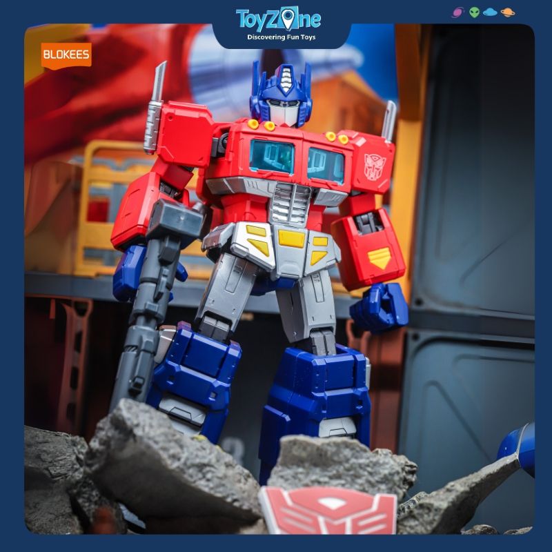 Mô hình đồ chơi Lắp ráp Transformers Optimus Prime Action Edition G1 Model Kit BLOKEES 