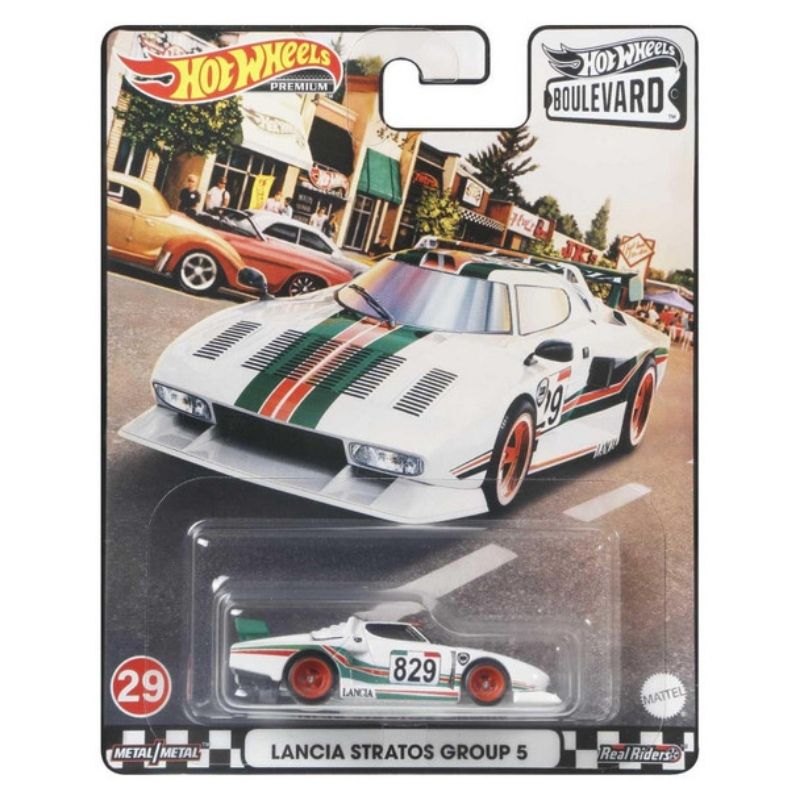 Mô hình xe Lancia Stratos Group 5 Boulevard Series 1:64  Hot Wheels Premium