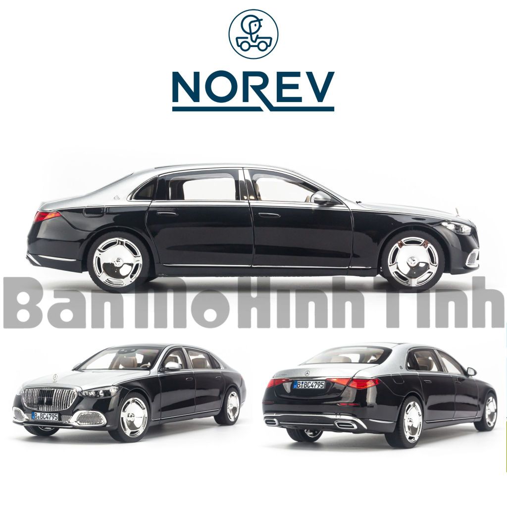 Mô hình xe Mercedes Maybach S680 W223 2021 1:18 Norev