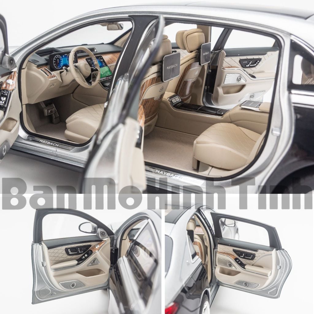 Mô hình xe Mercedes Maybach S680 W223 2021 1:18 Norev