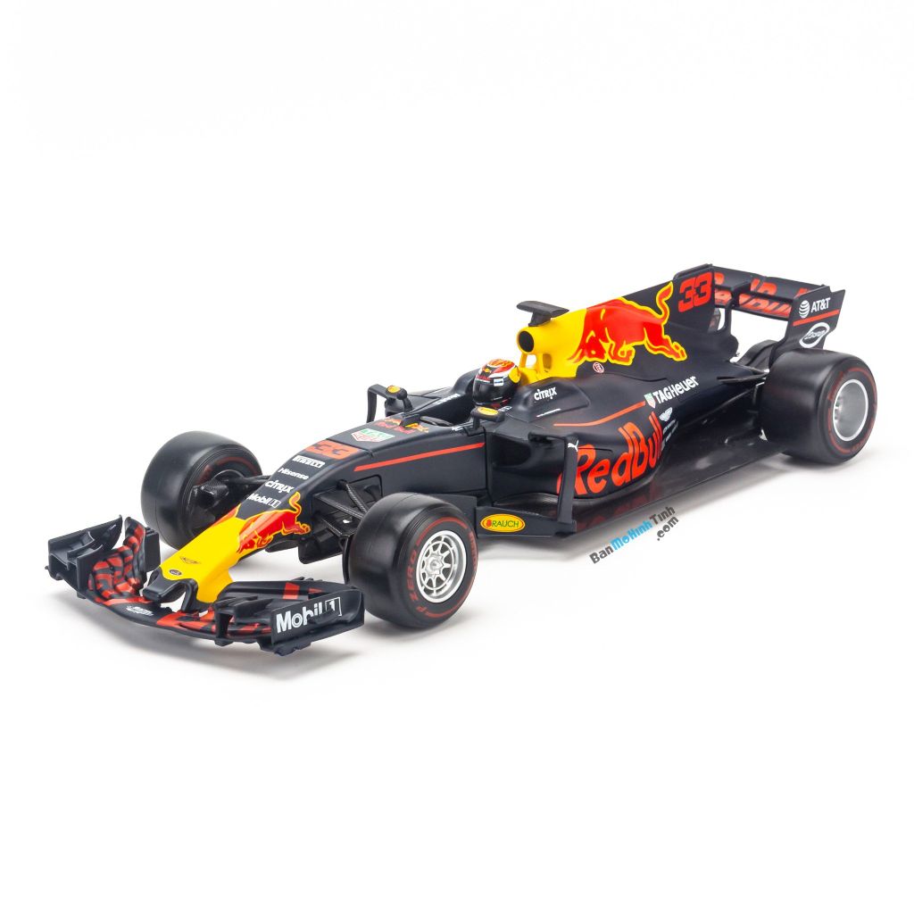 Mô hình xe F1 Red Bull F1 2017 Tag Heuer RB1 33 Max Verstappen 1:18 Bburago Black (1)