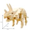 Mô hình gỗ lắp ráp 3D Robotic Triceratops (Khủng Long Ba Sừng) (Wood Color) - Robotime  D430 - WP037