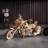 Mô Hình Gỗ Lắp Ráp 3D Cruiser Motorcycle (Xe Moto Harley Davidson) (Wood Color) - Robotime - LK504