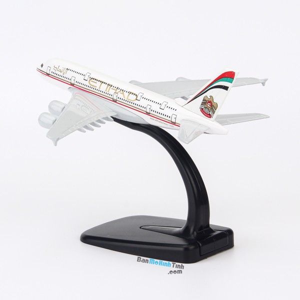 Mô hình máy bay Etihad Airbus A380 16cm Everfly
