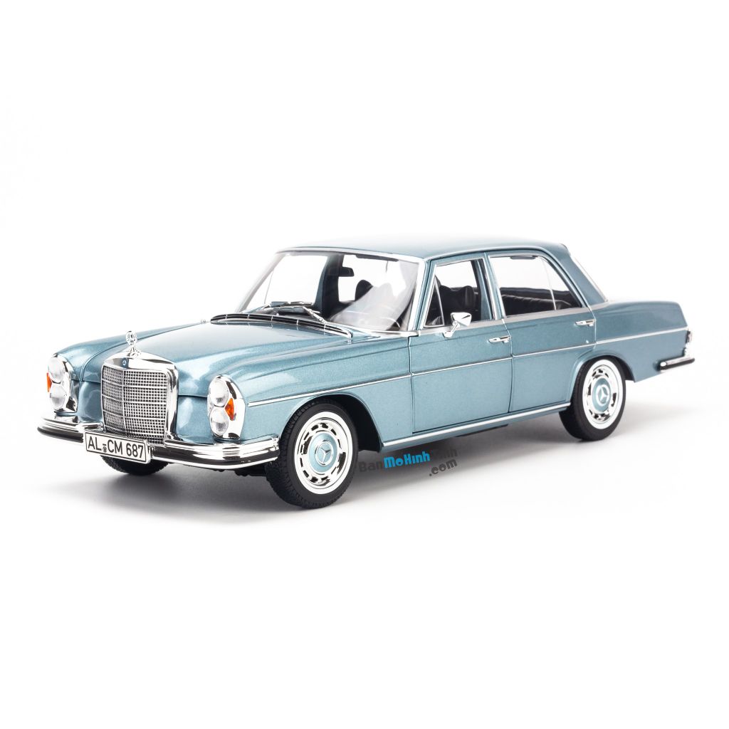 Mô hình xe cổ Mercedes-Benz 280SE 1968 1:18 Norev Light Blue Metallic (1)