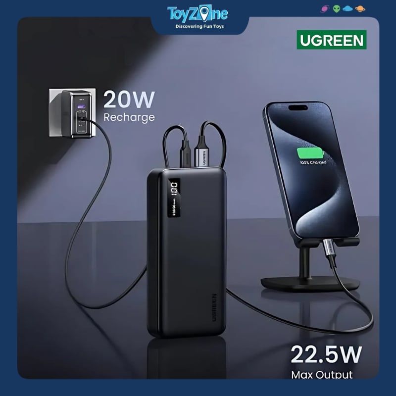 Pin Sạc Dự Phòng 10000mAh Sạc Nhanh 2 Chiều Slim Fast Charging Power Bank UGREEN