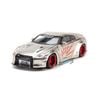 Mô hình xe thể thao Nissan GT-R R35 2009 Liberty Walk LB Works 1:64 MiniGT Satin Silver giá rẻ (2)