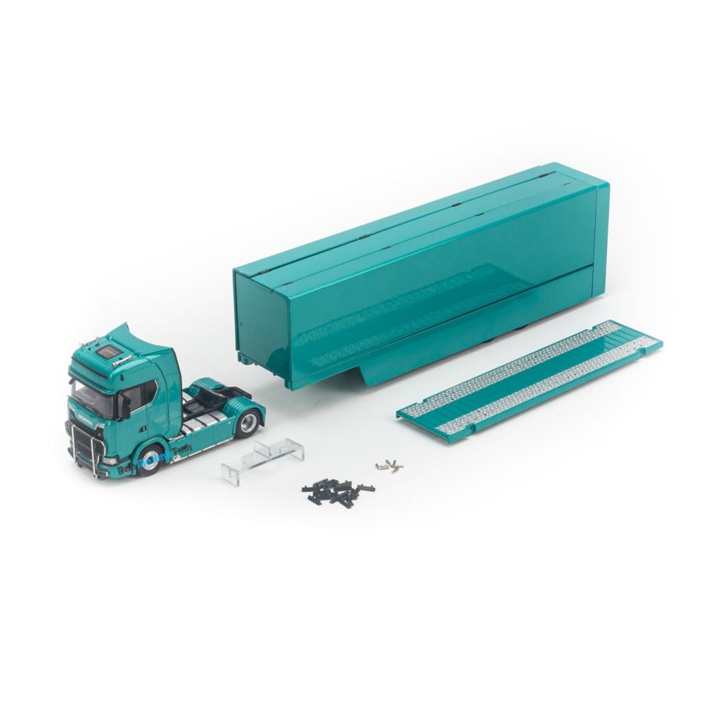Mô hình xe tải Scania Double Deck Car Carrier Transporter 1:64 Kengfai