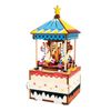 Mô hình gỗ lắp ráp 3D Merry Go Round Music Box (Hộp Nhạc Vòng Xoay Ngựa Gỗ) (Mixed Color) - Robotime AM304 - WP012