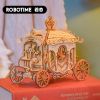 Mô hình gỗ lắp ráp 3D Classic Horse Carriage (Xe Ngựa Cổ Điển) (Wood Color) - Robotime TG506 – WP184