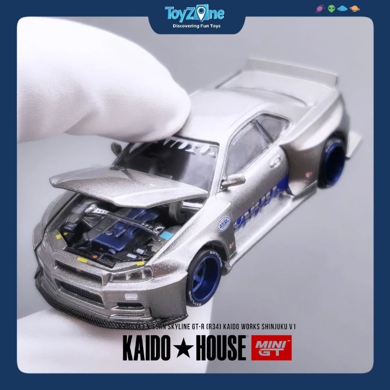 Mô hình xe Nissan Skyline GT-R ( R34 ) KAIDO HOUSE x MiniGT