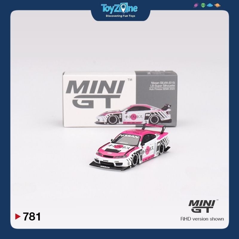  Mô hình xe Nissan LB-Super Silhouette S15 Silvia 1:64 MiniGT 