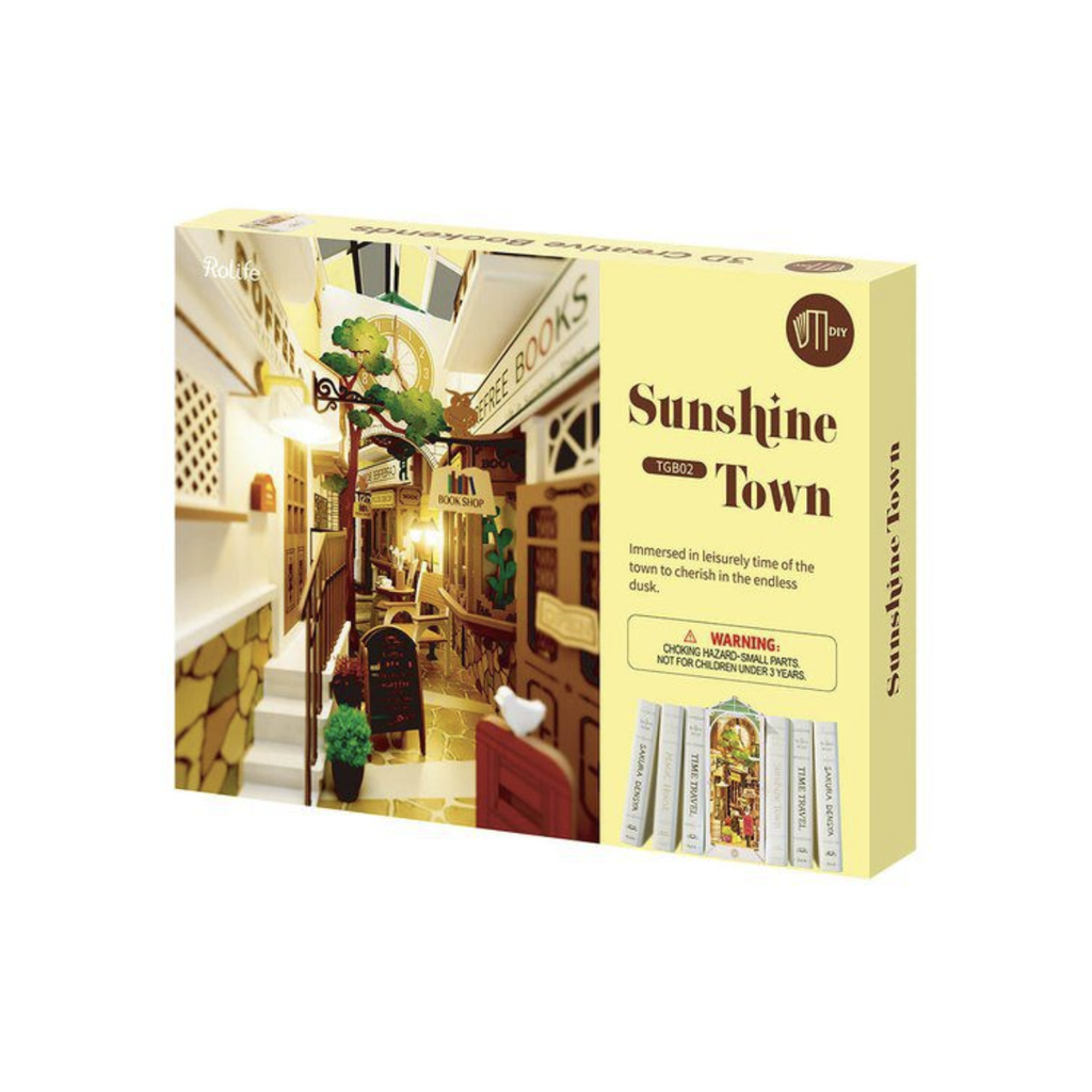  Mô hình gỗ lắp ráp 3D Sunshine Town (Quyển Sách Thị Trấn Đầy Nắng) (Mixed Color) - Robotime - TGB02 – WP254 