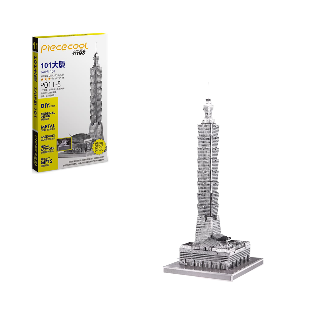  Mô hình kiến trúc thế giới Taipei 101 lắp ráp kim loại 3D – Piececool 