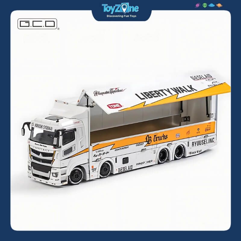 Mô hình xe LB Trucks Mitsubishi Fuso Super Great 1:64 GCD