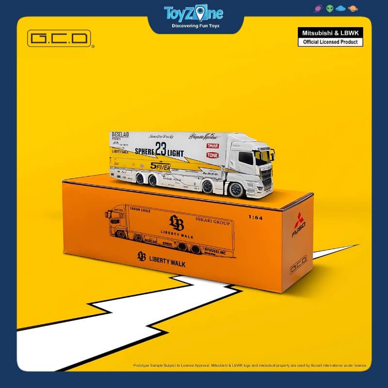 Mô hình xe LB Trucks Mitsubishi Fuso Super Great 1:64 GCD