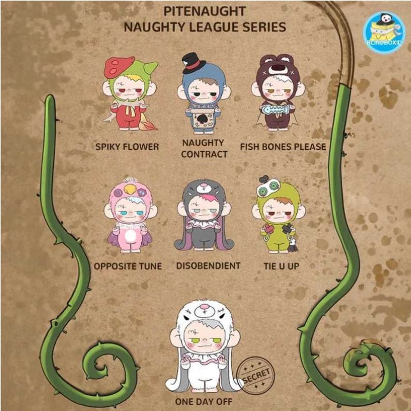 Mô hình Blind box Gấu bông Pitenaught Naughty League ( Liên Minh Tinh Nghịch ) RONGCREATOR