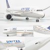  Mô hình máy bay United Airlines Boeing 47cm lắp ráp có đèn Everfly 