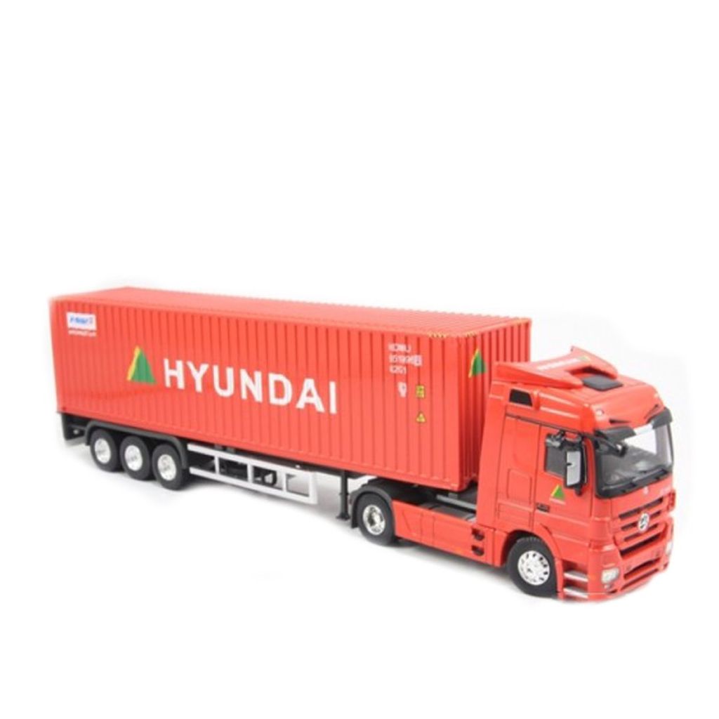  Mô hình xe Mercedes-Benz Actros - Huyndai container 1:50 Dealer 