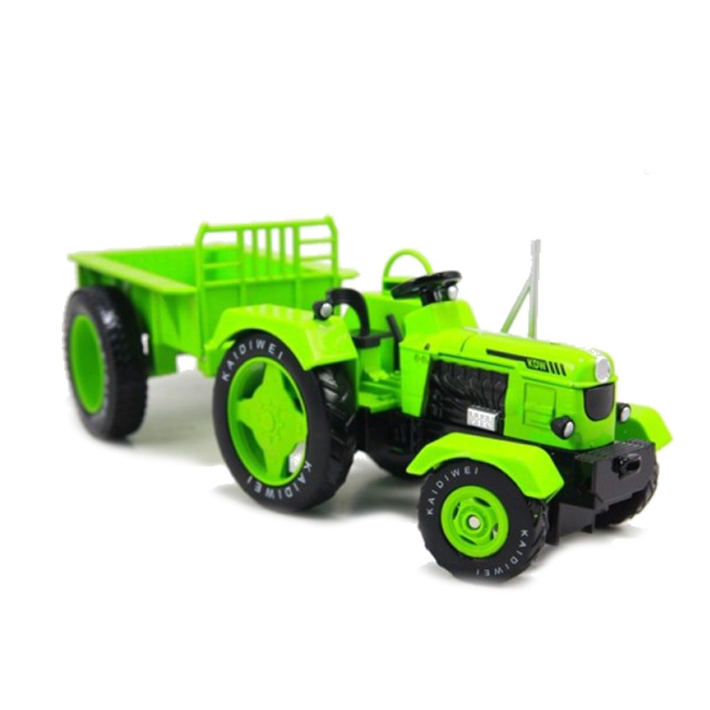 Mô hình xe Đầu máy kéo có thùng green 1:18 KDW - 691013