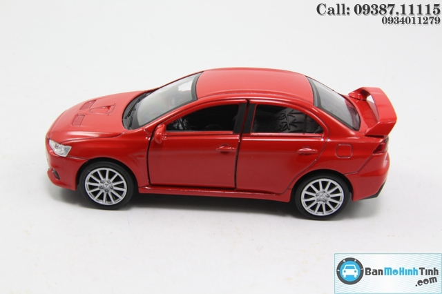 XE Mô hình xe ô tô-MITSUBISHI LANCER EVOLUTION RED