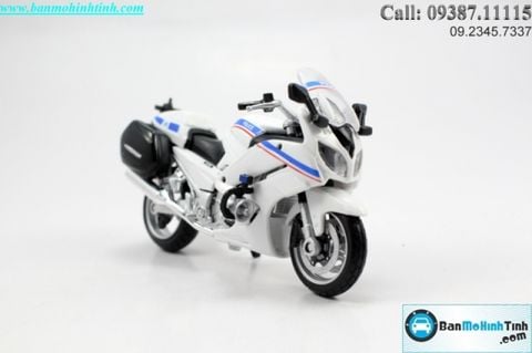 Mô hình xe mô tô  Yamaha FJR 1300 Police White Blue 1:18 Maisto