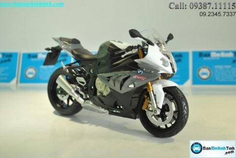 Mô hình xe mô tô  BMW S1000RR Silver 1:12 Joycity