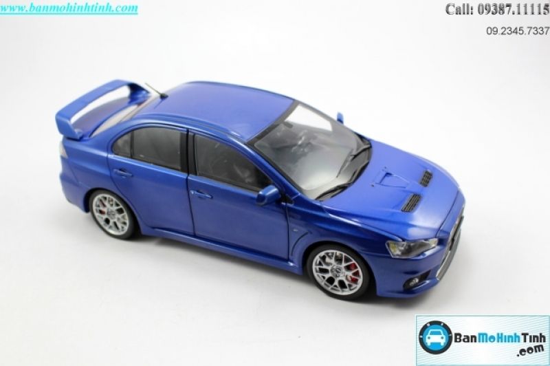 XE Mô hình xe ô tô TRƯNG BÀY XE Mô hình xe ô tô TRƯNG BÀY MITSUBISHI EVO BLUE 1:18 PAUDI