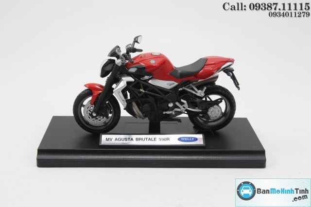 Mô hình xe mô tô MÔ TÔ-AGUSTA BRUTALE 990R RED