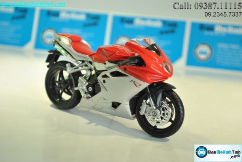  Mô hình xe mô tô  MV Agusta F4 Red 1:18 Burago 